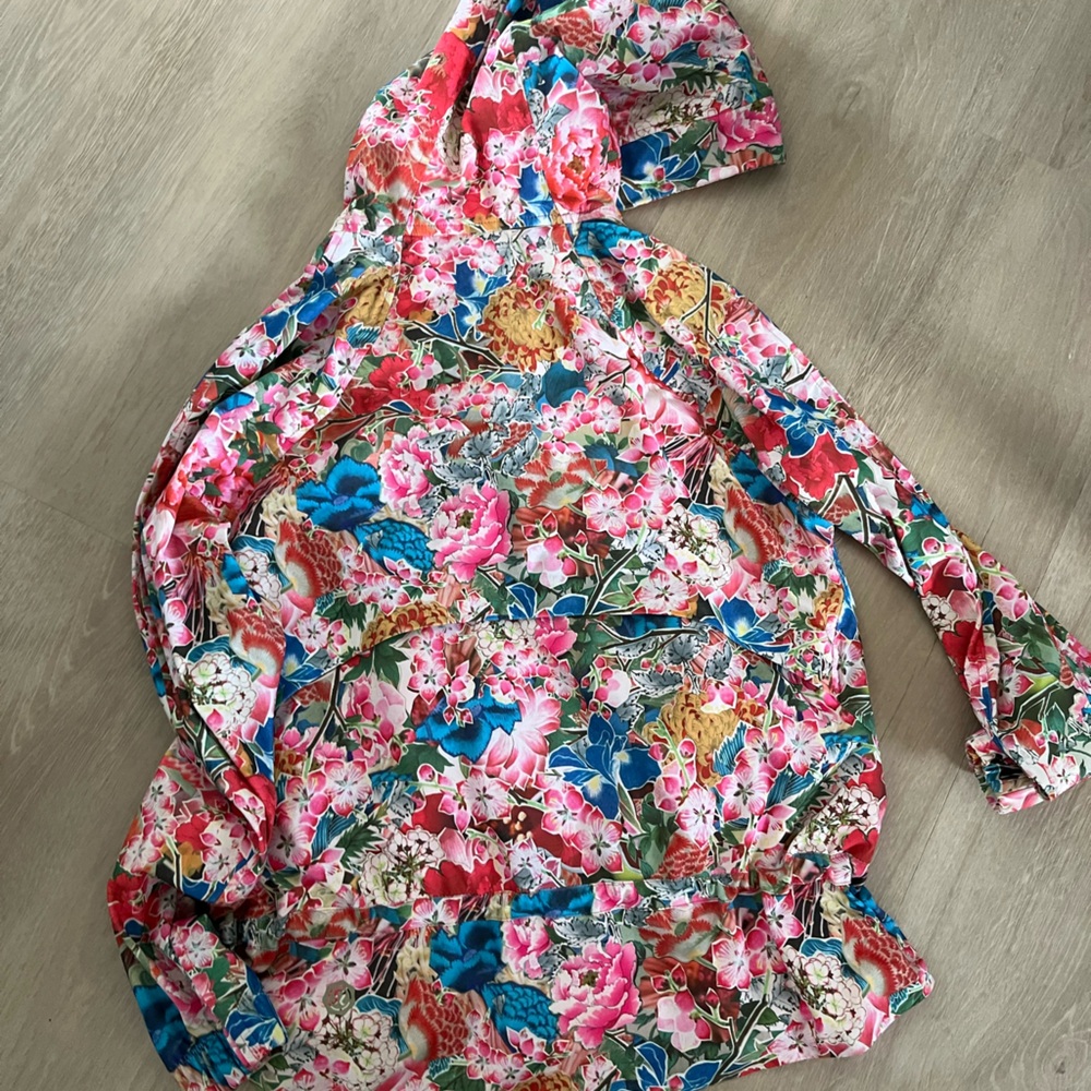 lululemon athletica Floral Seawheeze jacket pink and Blue - Picture 2 of 2